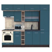 Bucatarie BIGMAR 250 A Wenge / Decor 0244